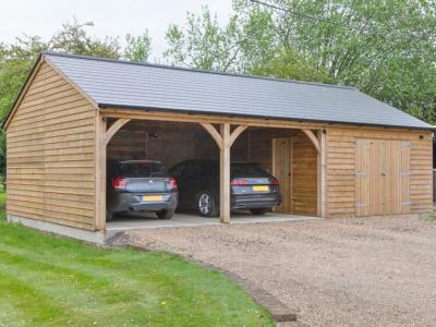 Pic 80. 6.0m x 6.0m Carriage House & 4.2m x 6.0m attached Garage with slate roof